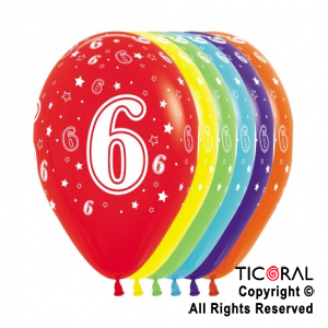 GLOBO SEMPERTEX R12 INF FASHION SURTIDO NUMERO 6 x 50